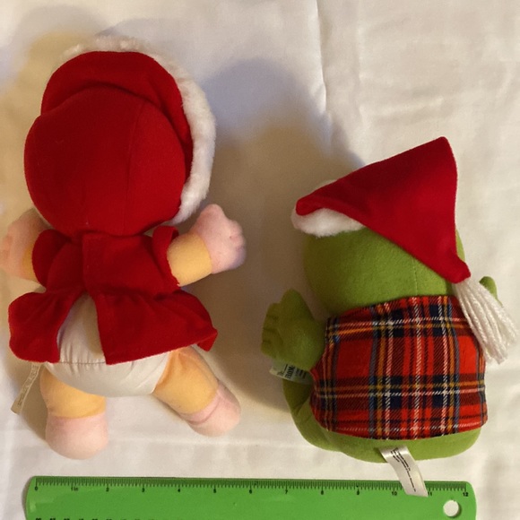 Set of 2 - Vintage Christmas Baby Kermit the Frog and Baby Miss Piggy - Picture 5 of 6